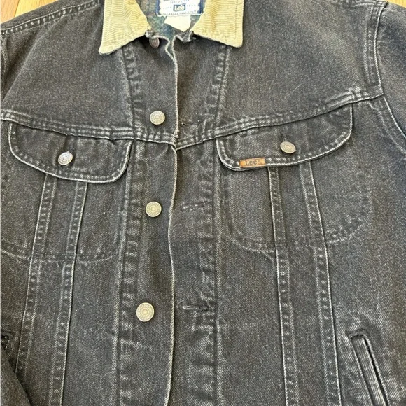 Vintage Lee Storm Rider Blanket Lined Denim Jacket Menās Medium - Picture 4 of 13